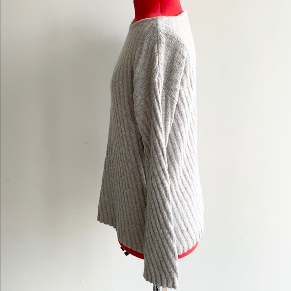 Ann Taylor Ribbed Sweater Grey Size Small - Picture 3 of 8